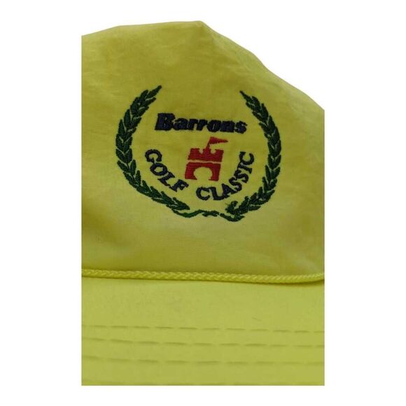 Vintage Barrons Golf Classic Neon Florescent Snapback Hat Baseball Cap - Picture 2 of 5